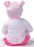 Pinky 22inch 55cm Lifelike Reborn Baby Girl Doll Soft Silicone Sleeping Baby Realistic Looking Newborn Doll Toddler Kid Birthday and Xmas Gift