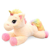 Large Unicorn Stuffed Animal,Cute Soft Giant Unicorn Plush Brithday Gift Star Blue/Pink (15.7'', Pink)