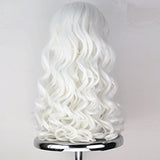 Missuhair Pure White Halloween Wig - Girl's Long Curly Witch Costume Hair Cosplay Lolita Wig Adults Kids
