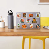 100Pcs Halloween Pumpkin Stickers,Vinyl Waterproof Stickers for Laptop,Bumper,Skateboard,Water Bottles,Computer,Phone, Funny Halloween Pumpkin Stickers for Kids Teens Adult (Halloween 100PCS Stickers)