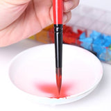 Transon Round Detail Artist Paint Brush Set 9pcs for Acrylic, Gouache, Oil, Tempera, Enamel and