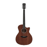 Orangewood Rey Grand Auditorium Cutaway Acoustic Guitar with Mahogany Top, Ernie Ball Earthwood Strings, and Premium Padded Gig Bag Included
