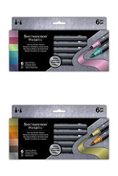 Spectrum Noir - Art + Craft Marker Pen Metallic Markers - Full Set (12pk)