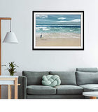 Renditions Gallery Nature's Symphony Sea Waves Wall Art Framed Beach Pictures Landscape Photography Giclee Canvas Prints Home Decor, 30 x 40, Black
