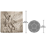 Design Toscano NG33581 St. Michael the Archangel Sculptural Wall Frieze in Stone,gothic stone