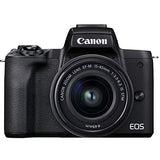 Canon EOS M50 Mark II Mirrorless Digital Camera with 15-45mm Lens + Exreme Speed 64GB Memory 170MB/s + Video Bundle