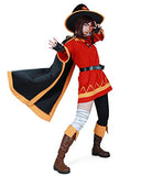 miccostumes Women's Megumin Cosplay Cloak Costume (Women s) Red and Black