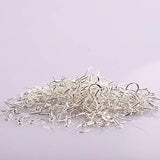 Coobbar 200Pcs/lot Jewelry Finding 925 Sterling Silver Earrings Hook Unisex Sterling Silver Jewelry