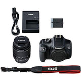 Canon EOS 4000D DSLR Camera with 18-55mm f/3.5-5.6 Zoom Lens, 64GB Memory,Case, Tripod and More (28pc Bundle) (Renewed)