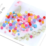 ToBeIT Frosted Beads Acrylic Color Bead Matte Beads Loose Round Bead for Jewelry Making (6/8/10)