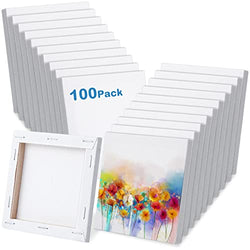 SL Crafts Mini Stretched Canvas 4x4 1 Pack of 6 Mini Canvases