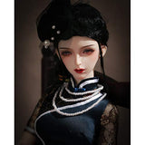 MEESock Elegant Antiquity BJD Dolls 1/3 62cm SD Doll 24.4 Inch Ball Jointed Doll with Full Set Cheongsam Clothes Shoes Wig Makeup Cosplay Fashion Dolls