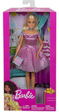 Barbie Happy Birthday Doll, Blonde, Wearing Sparkling Pink Party Dress with Present, Gift for 3 to 7 Year Olds
