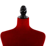 SSLine Red Female Dress Form Mannequin Torso Manikin Women Clothing Form Dress Display Model Half-Body Mannequin with Stand Base