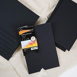 CONDA Black Canvas Panels 5x7 inch, Pack of 14, 100% Cotton Acid-Free, 8 oz Gesso-Primed, Art Boards for Oil & Acrylic Painting