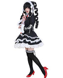 Cosplay.fm Women's Celestia Ludenberg Cosplay Costume Lolita Dress with Petticoat and Hair Band (Small)