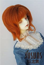 JD248 7-8inch 8-9inch MSD SD Short Carrot Curly Mohair BJD Doll Wigs (8-9inch)