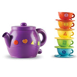 Learning Resources Serving Shapes Tea Set, Color Recognition and Counting Toy, 11 Pieces, Ages 2+