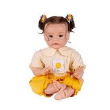 Reborn Baby Dolls 24 Inch with Soft Body Lifelike Realistic Girl Doll Birthday Gift Set for Girl Ages 3+ (milkyellow)