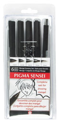 Sakura 50200 Pigma Sensei Manga 6-Piece Drawing Kit