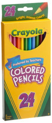 Crayola Colored Pencils, Assorted Colors 24 ea
