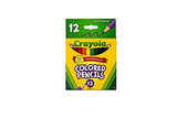 Crayola 68-4112 Colored Pencils, Short, 12-Pack