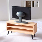 #N/A Dolls House Television / TV Cabinet Stand for 1:12 1:6 Scale Living Room Bedroom Ornament - TV Cabinet