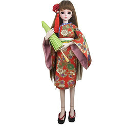 EVA BJD 24 inch Full Set Oriental Girl Doll 1/3 BJD Doll Ball Jointed Dolls BJD Toy Figure