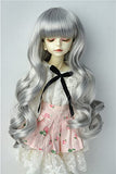 Doll Wigs JD148 7-8inch 18-20CM Grey Long Wave Vora Synthetic Mohair 1/4 MSD BJD Doll Wigs