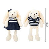 Stuffed Bunny with Clothes 2 Packs, 13 inches HO-EF Plush Rabbits Toys, for Halloween Christmas Birthday, Plush Animals for Baby, Kids, Toddlers