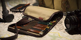 Derwent Pencil Case / Pouch, Canvas, Holds 30, Pencil Wrap, Colored Pencil Holder (0700434)