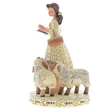 Enesco Disney Traditions by Jim Shore White Woodland Beauty and The Beast Bell Figurine, 8.3 Inch, Multicolor