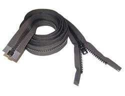Zipper, 84" Inch, YKK, Black, #10, Seperating Zipper, Double Metal Slider, Boat Canvas