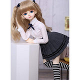 HGFDSA 40Cm BJD Doll 1/4 SD Dolls Children Simulation Resin Dolls Ball Jointed Doll DIY Toys Cosplay Fashion Dolls with Clothes Outfit Shoes Wig Hair Makeup