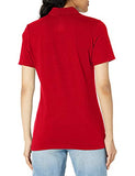Hanes womens X-Temp Performance Polo Shirt,Deep Red,Small