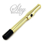 Sky 24k Gold Plated Gold Keys Closed Hole C Flute with 1 Year Manufacturer Warranty, Guarantee Top Quality Sound with Lightweight Case, Cleaning Rod, Cloth, Joint Grease and Screw Driver