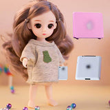 Doll House Accessories Mini Laptop, Scene Miniatures Notebook Simulation , Folding Laptop Model,for Doll DIY 1/12 1/6 Scale Dolls House Furniture Kids Pretend Toys-3pack