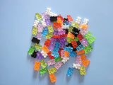 Baisunt 90 Pcs Gummy Bear Charms Cute Resin Bear Beads for DIY Craft Slime Dollhouse Nail Art Decoration Keychain Jewelry Making