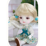 Mong Ming 1/8 Bjd Doll Sd Custom Made Doll Big Head Doll Cute Exquisite Princess Female Doll 17.5cm Simulation Doll Child Playmate Girl Toy Doll,Fullset