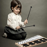 Giantex 27 Note Glockenspiel Xylophone, Percussion Instrument with Wood Base and 27 Metal Keys, Alto Full Size Glockenspiel Xylophone for Adults and Kids- Includes 2 Mallets and Carrying Bag
