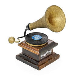 Odoria 1:12 Miniature Retro Vintage Phonograph/Gramophone Dollhouse Decoration Accessories