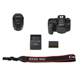 Canon EOS 90D DSLR Camera w/Canon EF-S 18-55mm F/3.5-5.6 is STM Zoom Lens + Case + 128GB Memory (28pc Bundle)