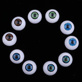 Homyl 5 Pairs Vivid Acrylic Oblate Eyeballs Eyes For Baby Doll BJD Doll Accessory Crafts DIY Making Supplies 24mm