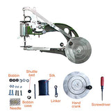 ColouredPeas Grooved Hand Cobbler Sewing Machine for Leather Cotton Nylon Line Boot Leather Sewing Machine Manual Shoe Mending Sewing Machine Cobbler Shoe Repair Machine… (Lengthens 8-Bearing Grooved)