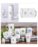 50 Pcs Plant and Flower Stickers Decals for Water Bottle Hydro Flask Laptop Luggage Car Bike Bicycle Helmet Vinyl Waterproof Plant and Flower Stickers Pack