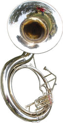 Queen Brass Sousaphone 25 Valve Big Tuba Made Of/Full Brass W/Bag Brass Finish Tubas Silver