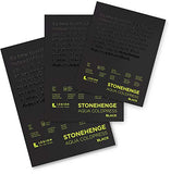 Legion Stonehenge Aqua Watercolor Pad, 140lb, Cold Press, 10 by 14 Inches, Black Paper, 15 Sheets (L21-SQC140BK1014)