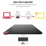 XP-Pen Deco 03 Graphics Drawing Tablet, Wireless Digital Tablet with 6 Shortcut Keys, Red Dial