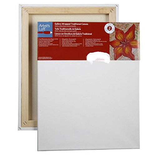 Artist's Loft Gallery Wrapped Traditional Canvas, 8" x 8" in White
