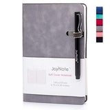 JoyNote Journal Notebooks, A5 Ruled Hardcover Journal with Pen Holder, Thick Paper Soft Cover Notebook, Red, 96 Sheets/192 Pages, 5.75 x 8.25 inches